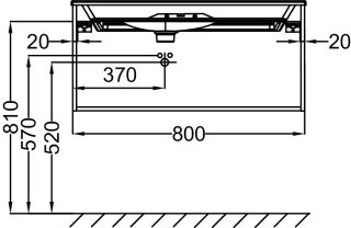 Тумба под раковину Jacob Delafon NOUVELLE VAGUE EB3030-E16